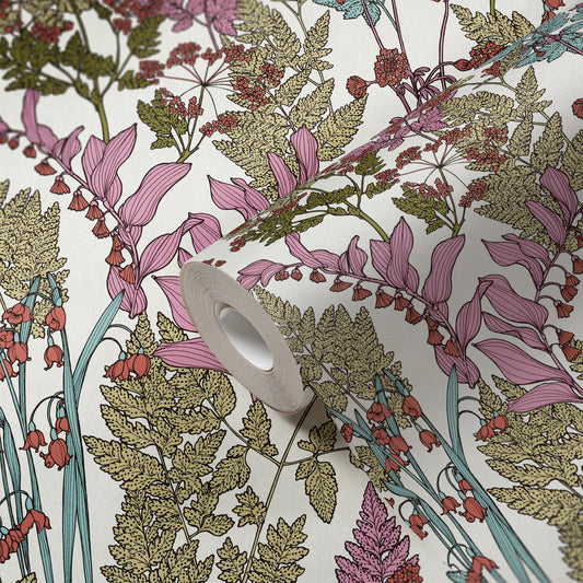 A.S. Création Blumentapete Bunt 377513 Wandtapete Vliestapete Natur Floral Vlies