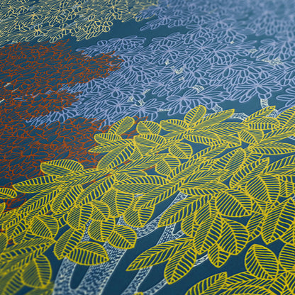 A.S. Création Waldtapete Blau 377531 Wandtapete Vliestapete Natur Floral Vlies