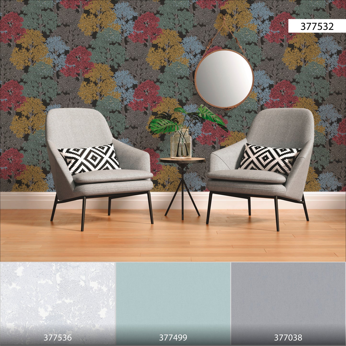 A.S. Création Waldtapete Braun 377532 Wandtapete Vliestapete Natur Floral Vlies