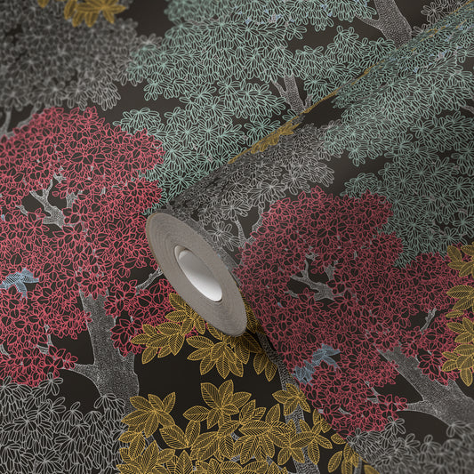 A.S. Création Waldtapete Braun 377532 Wandtapete Vliestapete Natur Floral Vlies