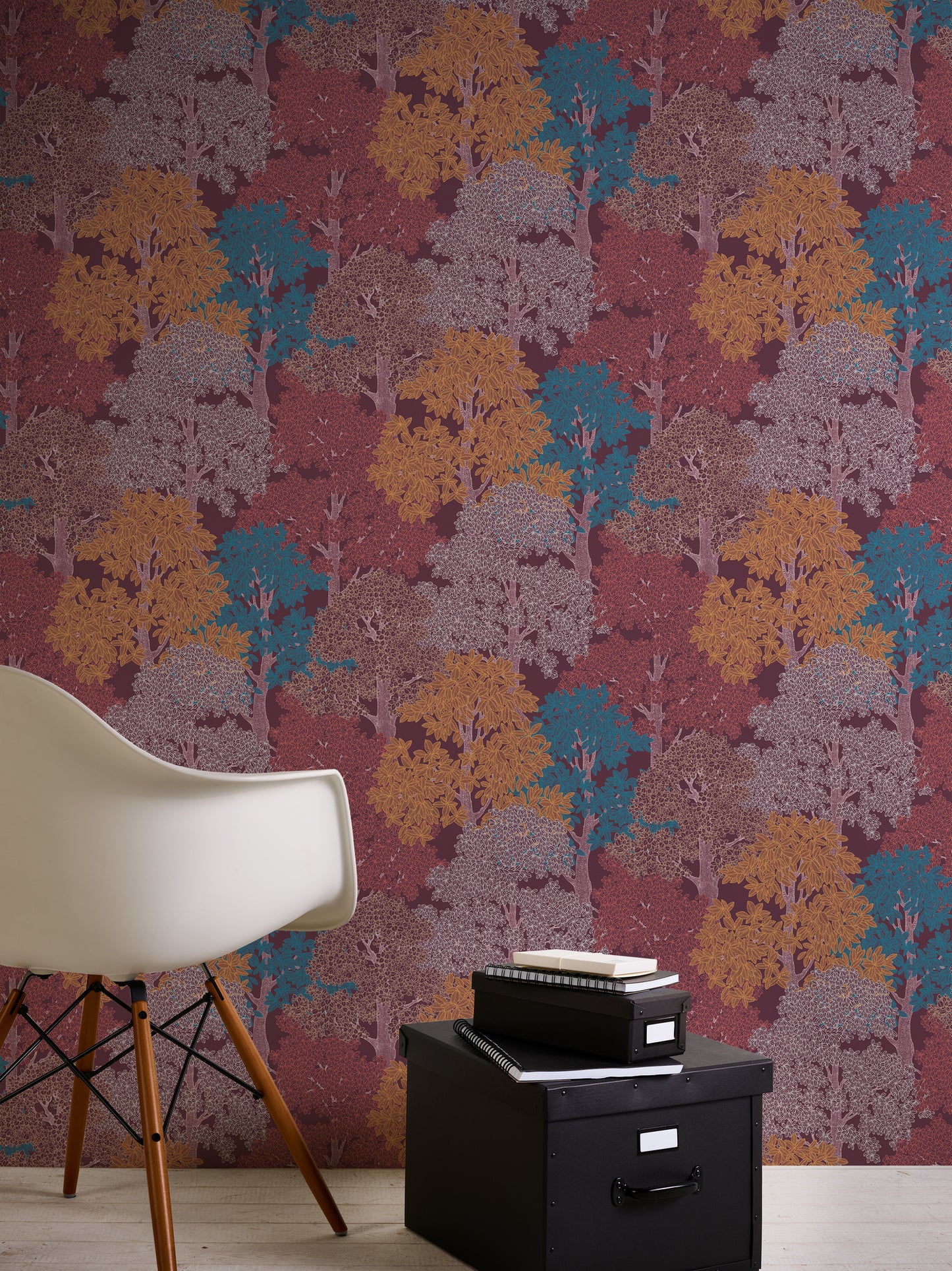 A.S. Création Waldtapete Lila 377533 Wandtapete Vliestapete Natur Floral Vlies