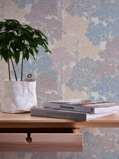 A.S. Création Waldtapete Bunt 377534 Wandtapete Vliestapete Natur Floral Vlies