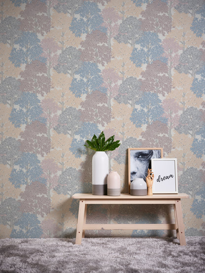 A.S. Création Waldtapete Bunt 377534 Wandtapete Vliestapete Natur Floral Vlies