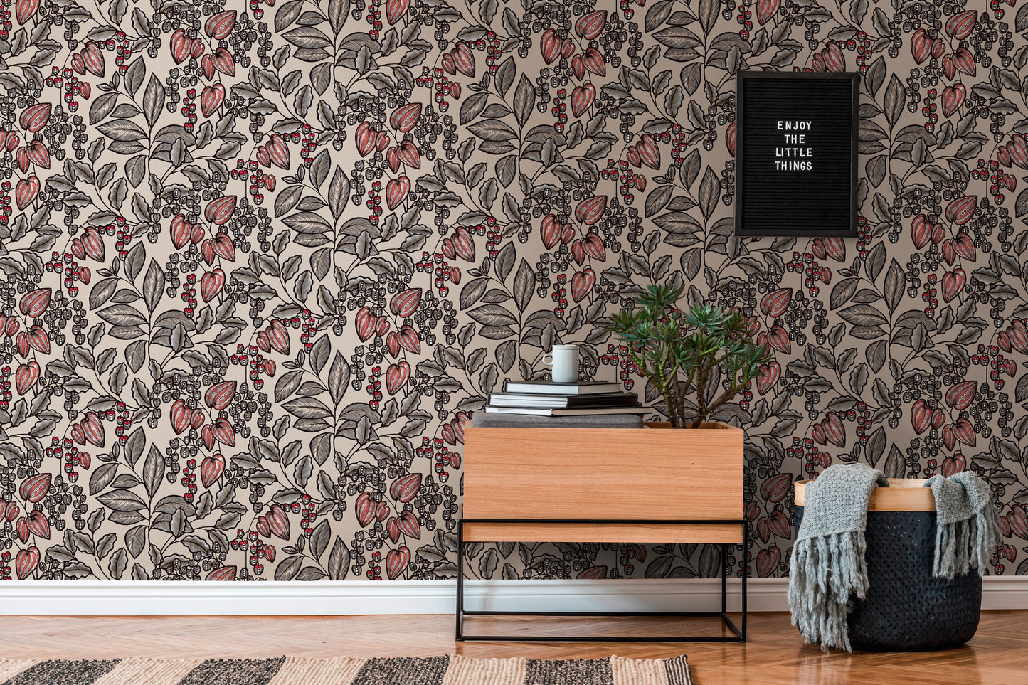 A.S. Création Blumen Tapete Braun 377543 Wandtapete Vliestapete Natur Floral