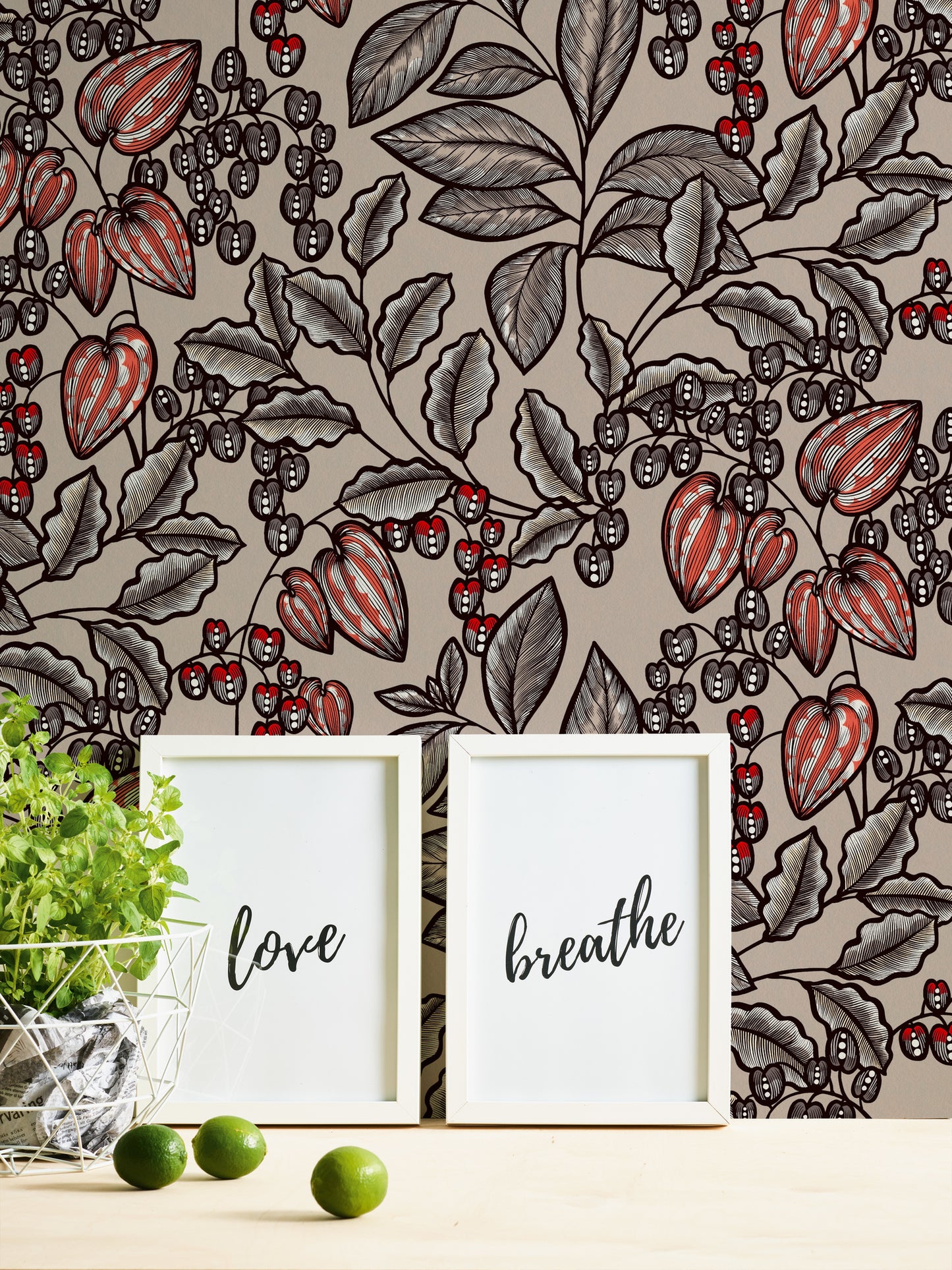 A.S. Création Blumen Tapete Braun 377543 Wandtapete Vliestapete Natur Floral