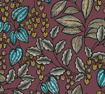 A.S. Création Blumentapete Rot 377546 Wandtapete Vliestapete Natur Floral Vlies