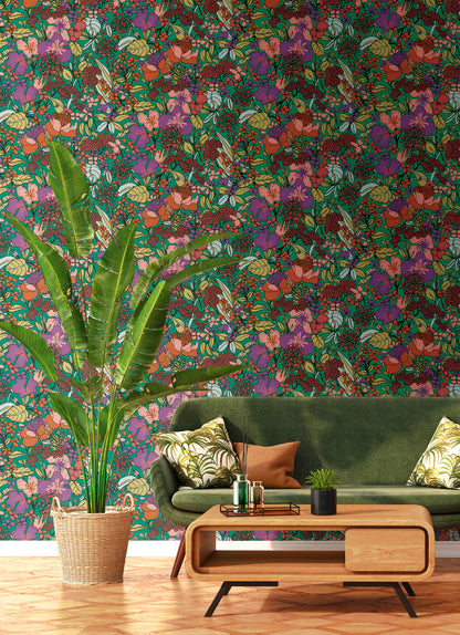 A.S. Création Dschungeltapete Bunt 377561 Wandtapete Vliestapete Floral Vlies