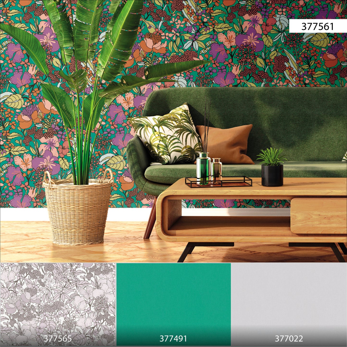 A.S. Création Dschungeltapete Bunt 377561 Wandtapete Vliestapete Floral Vlies