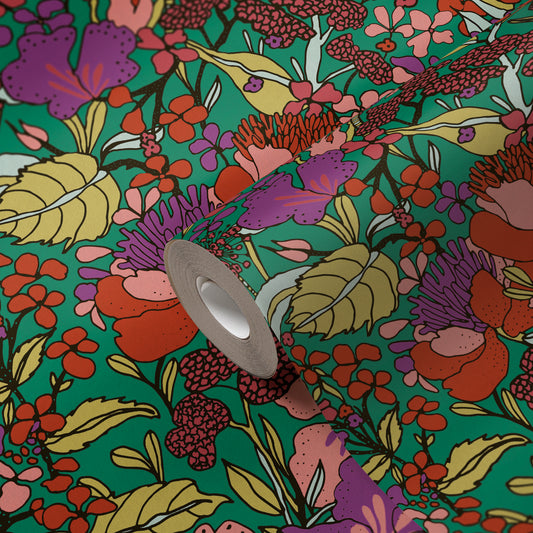 A.S. Création Dschungeltapete Bunt 377561 Wandtapete Vliestapete Floral Vlies