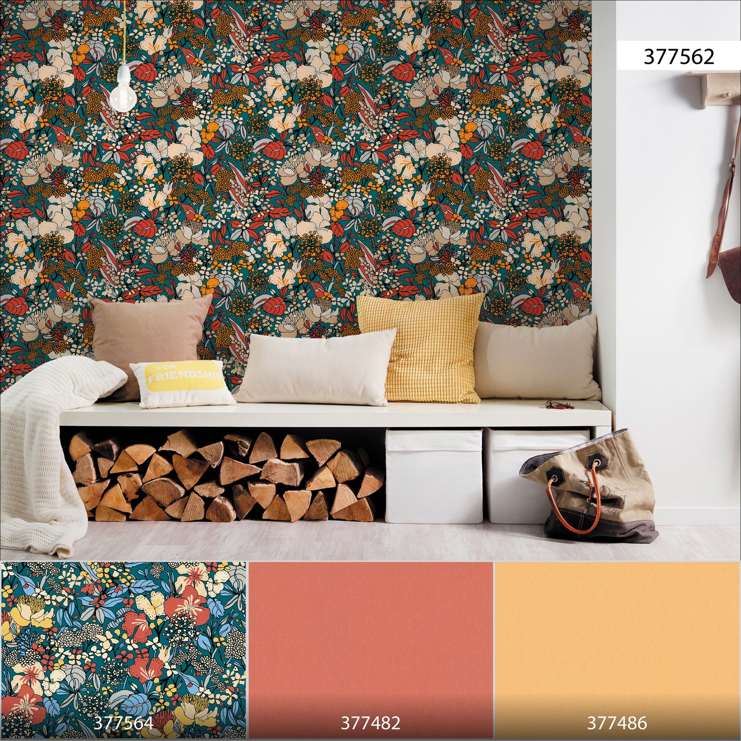 A.S. Création Dschungeltapete Bunt 377562 Wandtapete Vliestapete Floral Vlies