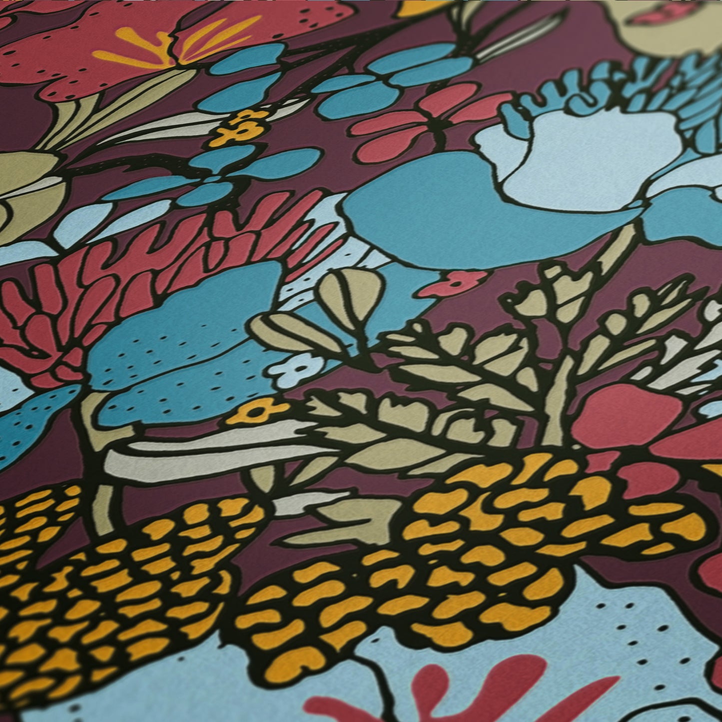 A.S. Création Dschungeltapete Rot 377563 Wandtapete Vliestapete Floral Vlies