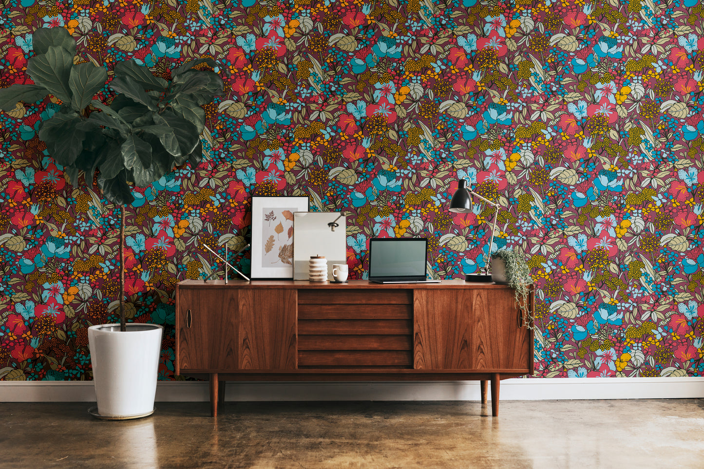 A.S. Création Dschungeltapete Rot 377563 Wandtapete Vliestapete Floral Vlies