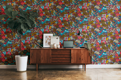 A.S. Création Dschungeltapete Rot 377563 Wandtapete Vliestapete Floral Vlies