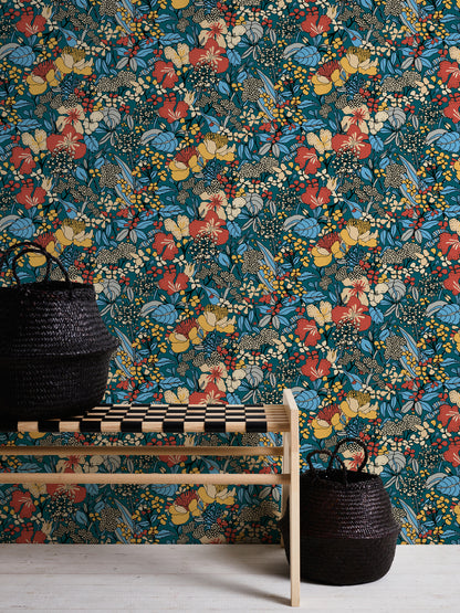A.S. Création Dschungeltapete Bunt 377564 Wandtapete Vliestapete Floral Vlies