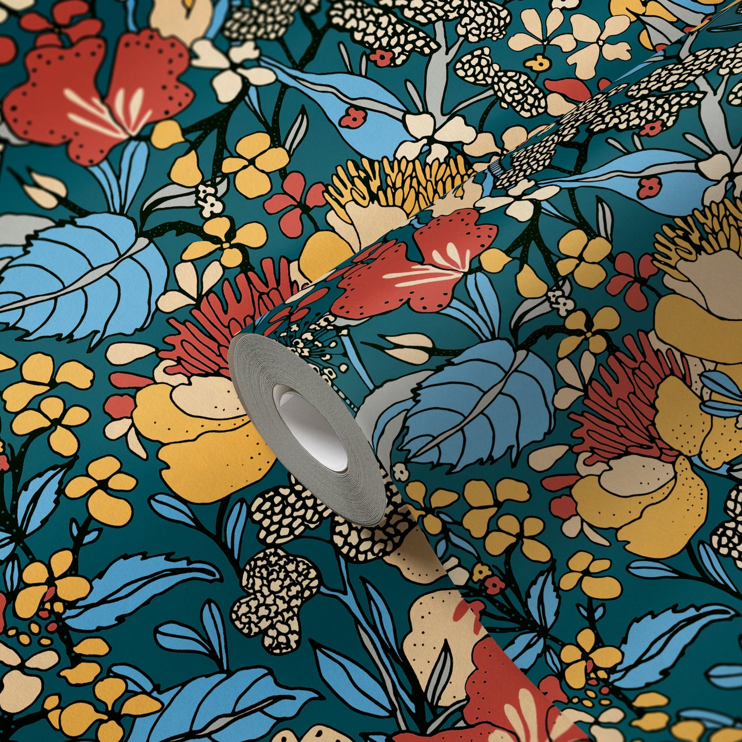 A.S. Création Dschungeltapete Bunt 377564 Wandtapete Vliestapete Floral Vlies