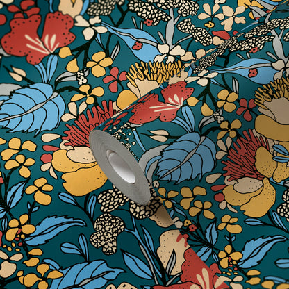 A.S. Création Dschungeltapete Bunt 377564 Wandtapete Vliestapete Floral Vlies