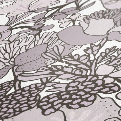 A.S. Création Dschungeltapete Creme 377565 Wandtapete Vliestapete Floral Vlies