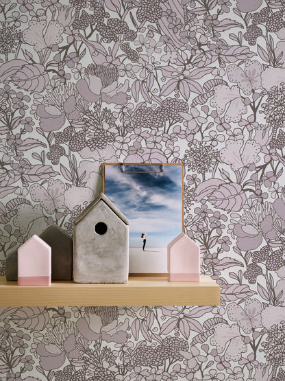 A.S. Création Dschungeltapete Creme 377565 Wandtapete Vliestapete Floral Vlies