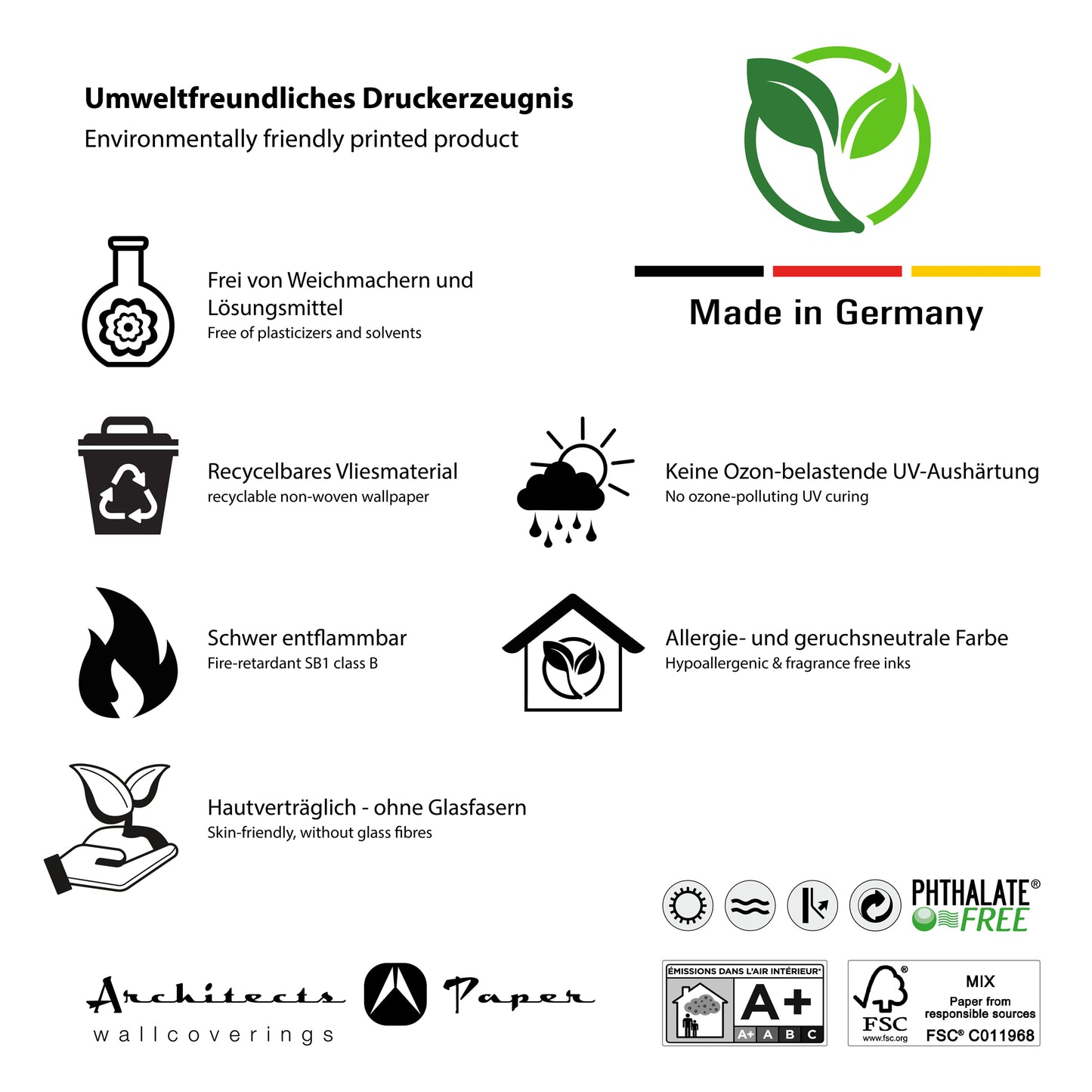 A.S. Création Dschungeltapete Grün 377572 Wandtapete Vliestapete Grafik Vlies