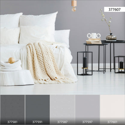 A.S. Création Unitapete Grau 377607 Wandtapete Vliestapete Struktur Unis Vinyl