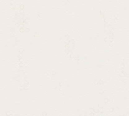 A.S. Création Punktetapete Kreistapete Creme 377632 Wandtapete Vliestapete Vinyl