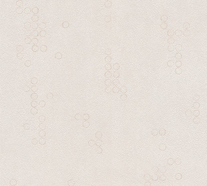 A.S. Création Punktetapete Kreistapete Beige 377633 Wandtapete Vliestapete Vinyl