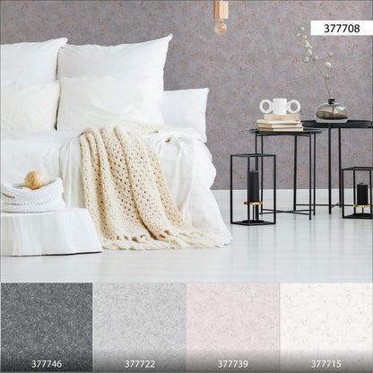 A.S. Création Unitapete Braun 377708 Wandtapete Vliestapete Struktur Unis Vinyl