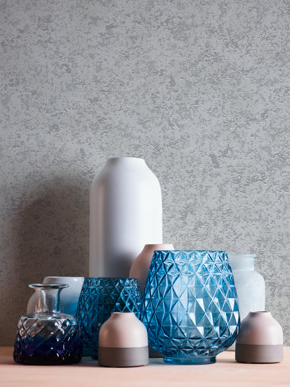 A.S. Création Unitapete Grau 377722 Wandtapete Vliestapete Struktur Unis Vinyl