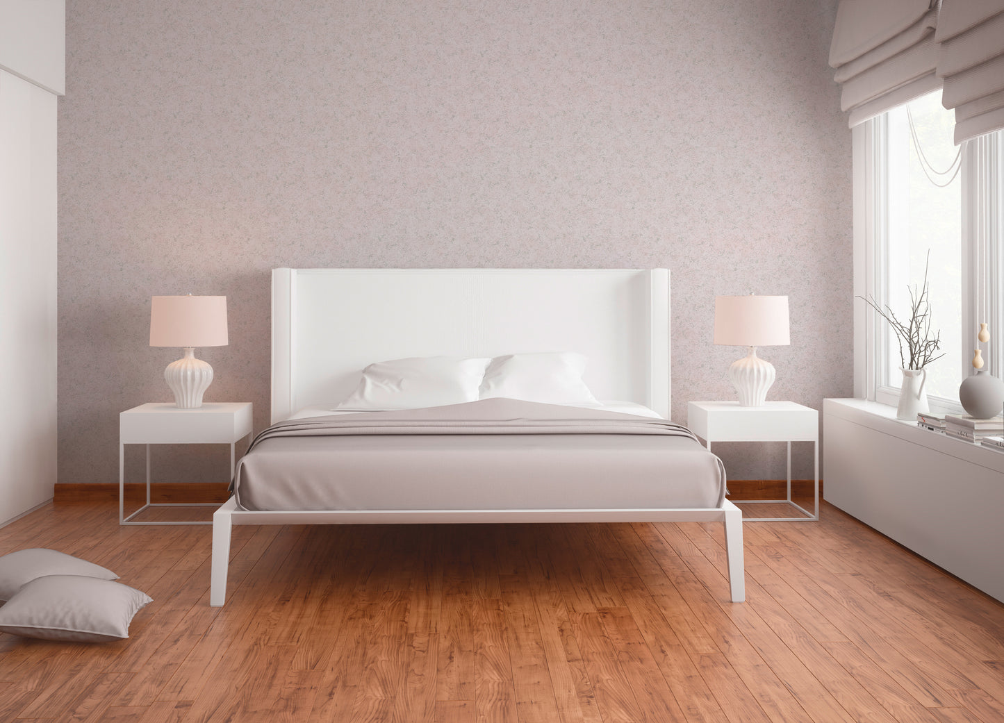 A.S. Création Unitapete Rosa 377739 Wandtapete Vliestapete Struktur Unis Vinyl