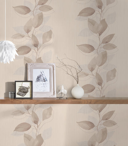 A.S. Création Blumentapete Braun 378152 Wandtapete Vliestapete Floral Vinyl