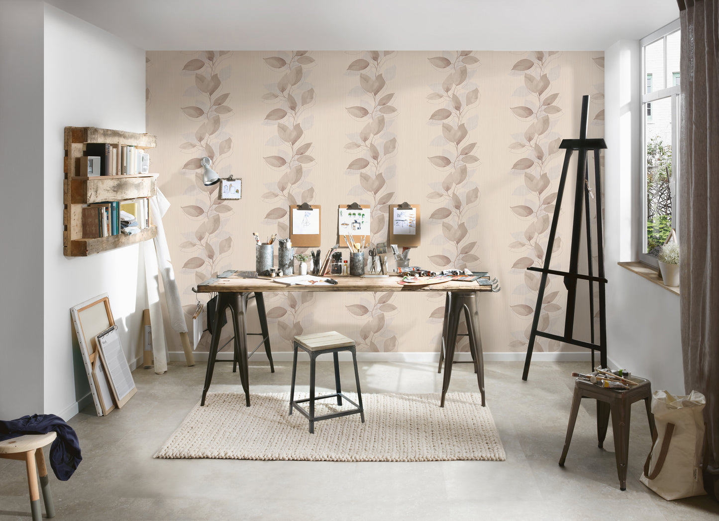 A.S. Création Blumentapete Braun 378152 Wandtapete Vliestapete Floral Vinyl