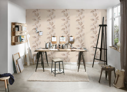 A.S. Création Blumentapete Braun 378152 Wandtapete Vliestapete Floral Vinyl