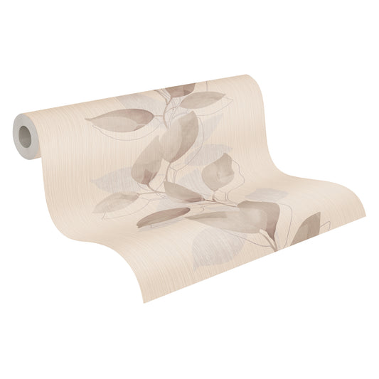 A.S. Création Blumentapete Braun 378152 Wandtapete Vliestapete Floral Vinyl