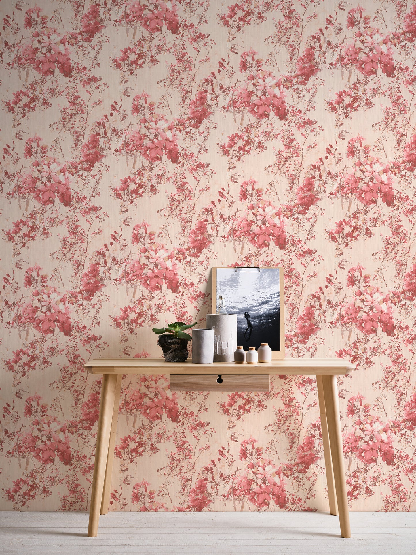 A.S. Création Blumen Tapete Rot 378162 Wandtapete Vliestapete Floral Vinyl Rolle