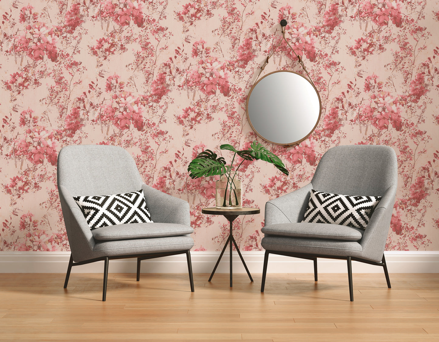 A.S. Création Blumen Tapete Rot 378162 Wandtapete Vliestapete Floral Vinyl Rolle