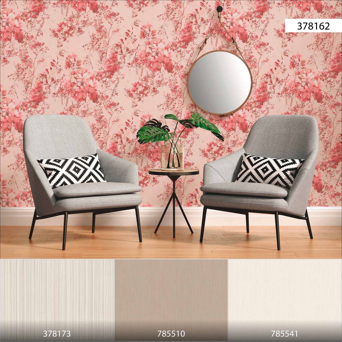 A.S. Création Blumen Tapete Rot 378162 Wandtapete Vliestapete Floral Vinyl Rolle