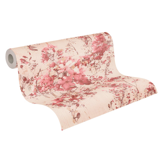 A.S. Création Blumen Tapete Rot 378162 Wandtapete Vliestapete Floral Vinyl Rolle