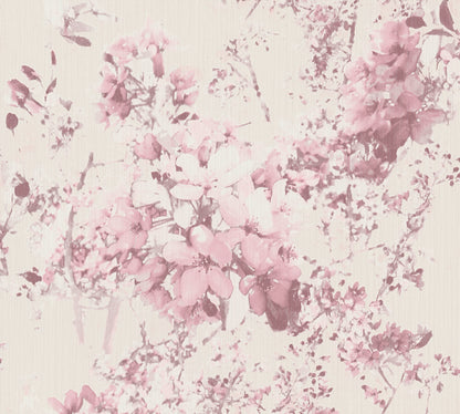 A.S. Création Blumen Tapete Rosa 378163 Wandtapete Vliestapete Floral Vinyl