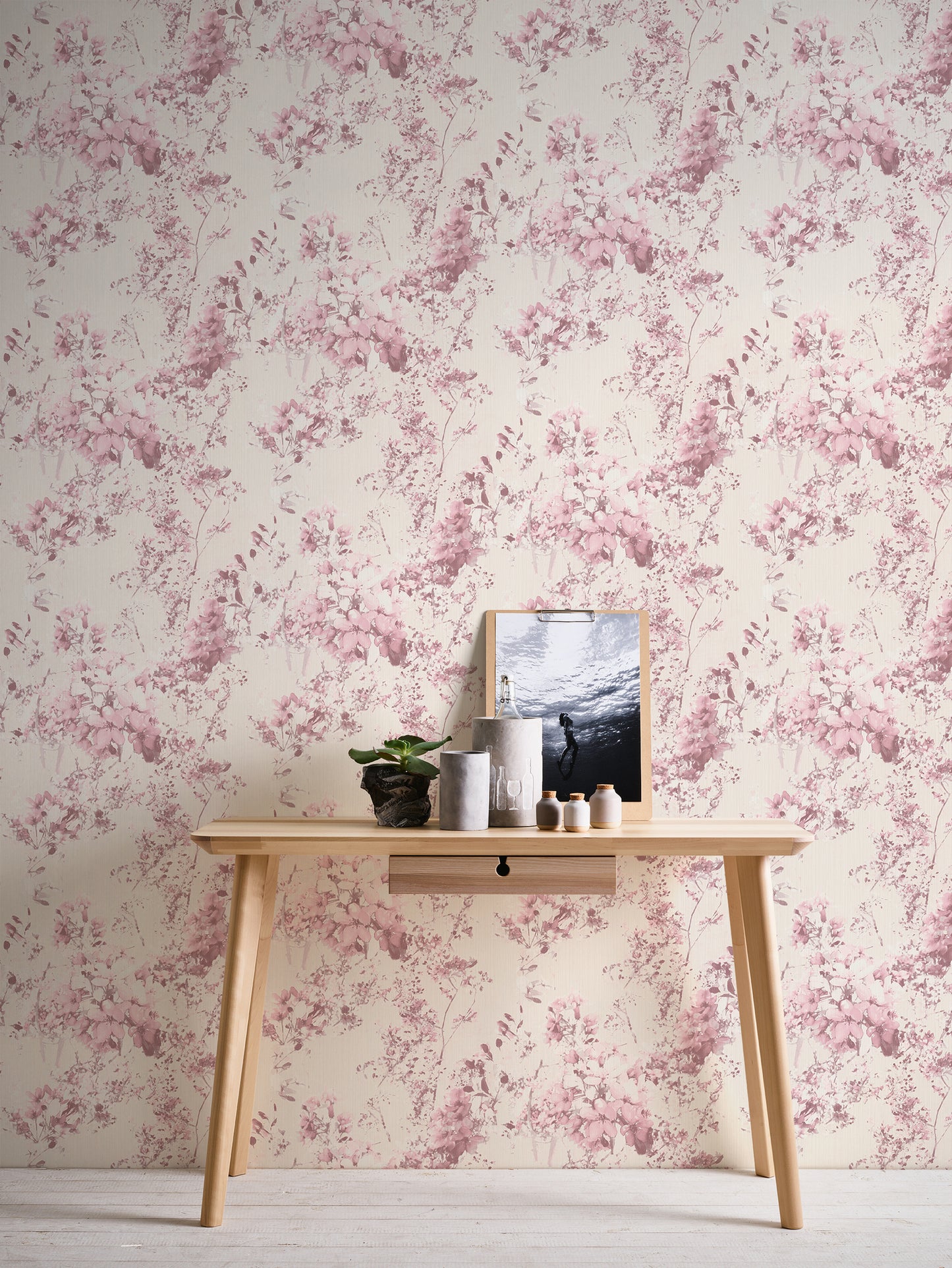 A.S. Création Blumen Tapete Rosa 378163 Wandtapete Vliestapete Floral Vinyl