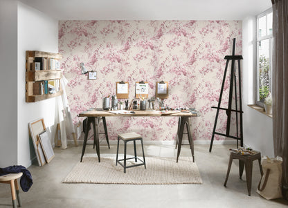 A.S. Création Blumen Tapete Rosa 378163 Wandtapete Vliestapete Floral Vinyl