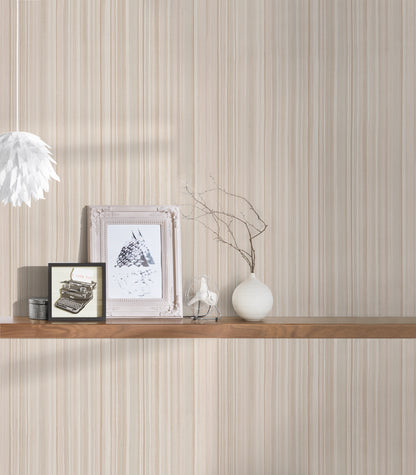 A.S. Création Streifentapete Beige 378173 Wandtapete Vliestapete Streifen Vinyl