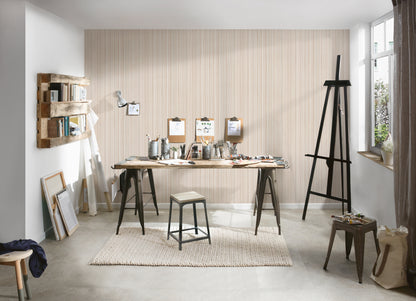 A.S. Création Streifentapete Beige 378173 Wandtapete Vliestapete Streifen Vinyl