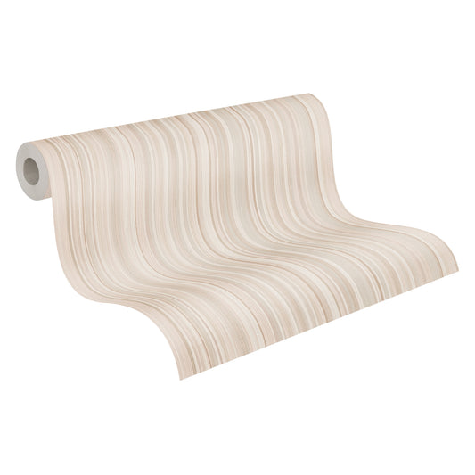 A.S. Création Streifentapete Beige 378173 Wandtapete Vliestapete Streifen Vinyl