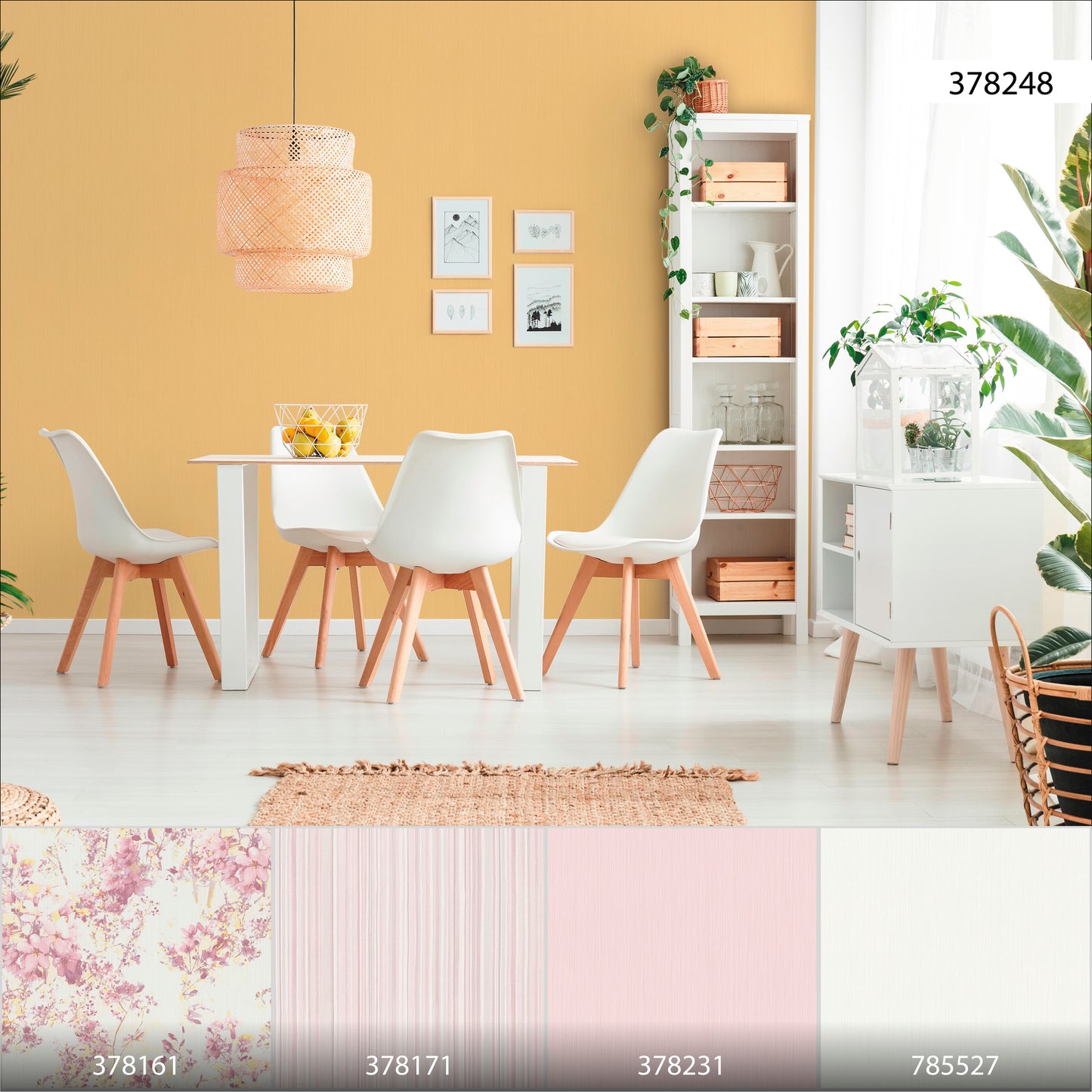 A.S. Création Uni Tapete Gelb 378248 Wandtapete Vliestapete Unis Vinyl Rolle