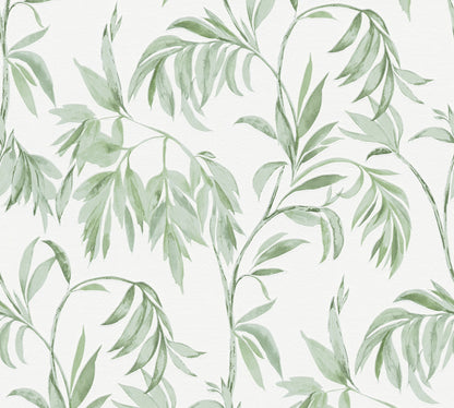 A.S. Création Blumen Tapete Grün 378301 Wandtapete Vliestapete Floral modern