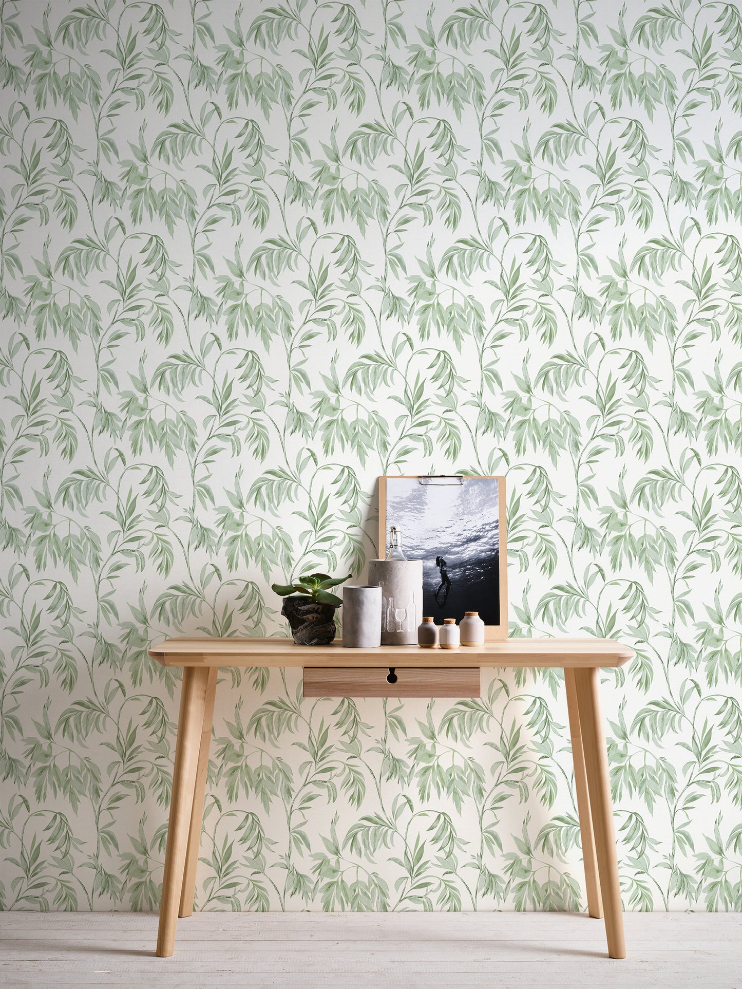 A.S. Création Blumen Tapete Grün 378301 Wandtapete Vliestapete Floral modern