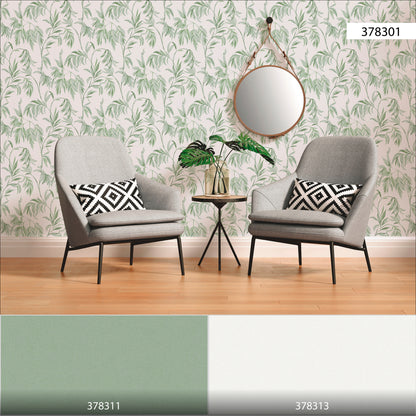 A.S. Création Blumen Tapete Grün 378301 Wandtapete Vliestapete Floral modern