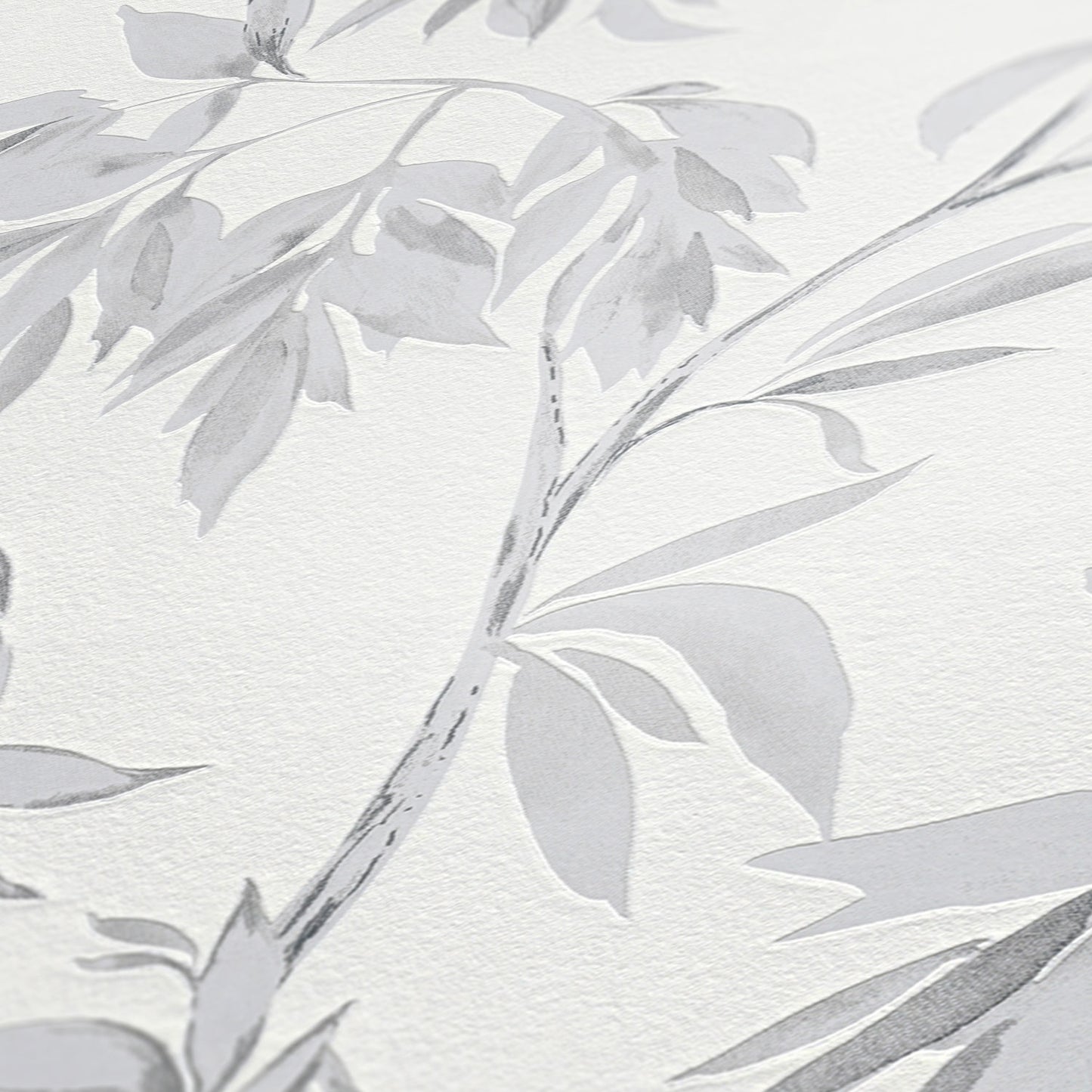 A.S. Création Blumen Tapete Grau 378302 Wandtapete Vliestapete Floral modern