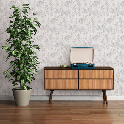 A.S. Création Blumen Tapete Grau 378302 Wandtapete Vliestapete Floral modern