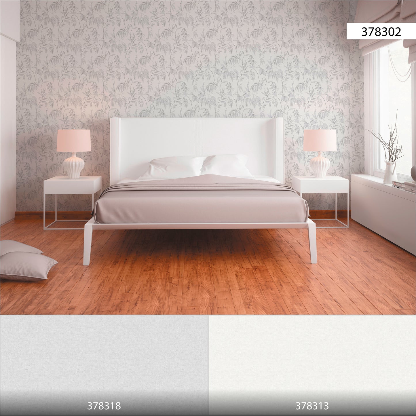 A.S. Création Blumen Tapete Grau 378302 Wandtapete Vliestapete Floral modern